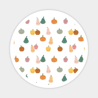 Cute Pumpkins Pattern Magnet